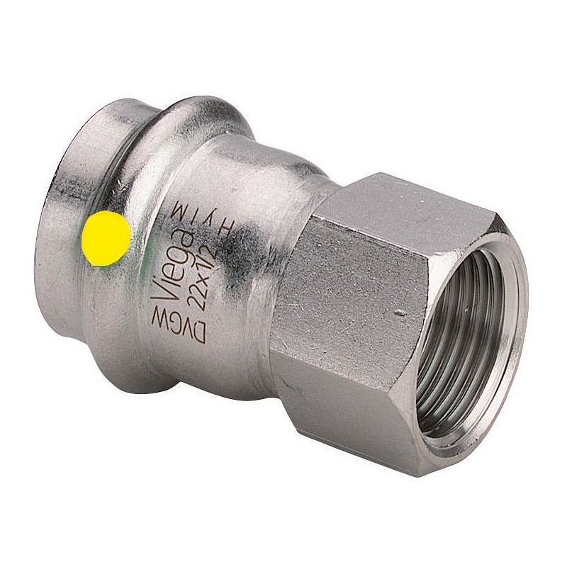 Viega raccord 3/4"F-22mm sanpress inox gaz