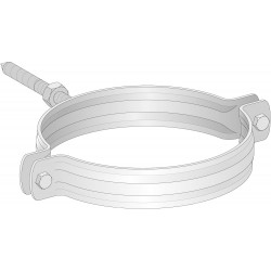 Poujoulat collier dualis condesation 60 - 100 mm métal blanc