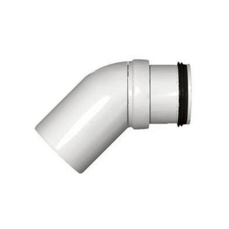 Pipelife coude PP 45° MF 50MM blanc