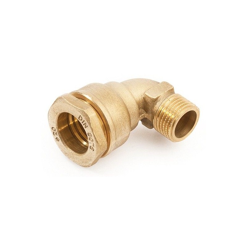 General Fittings coude pour HDPE 25MM-3/4"M