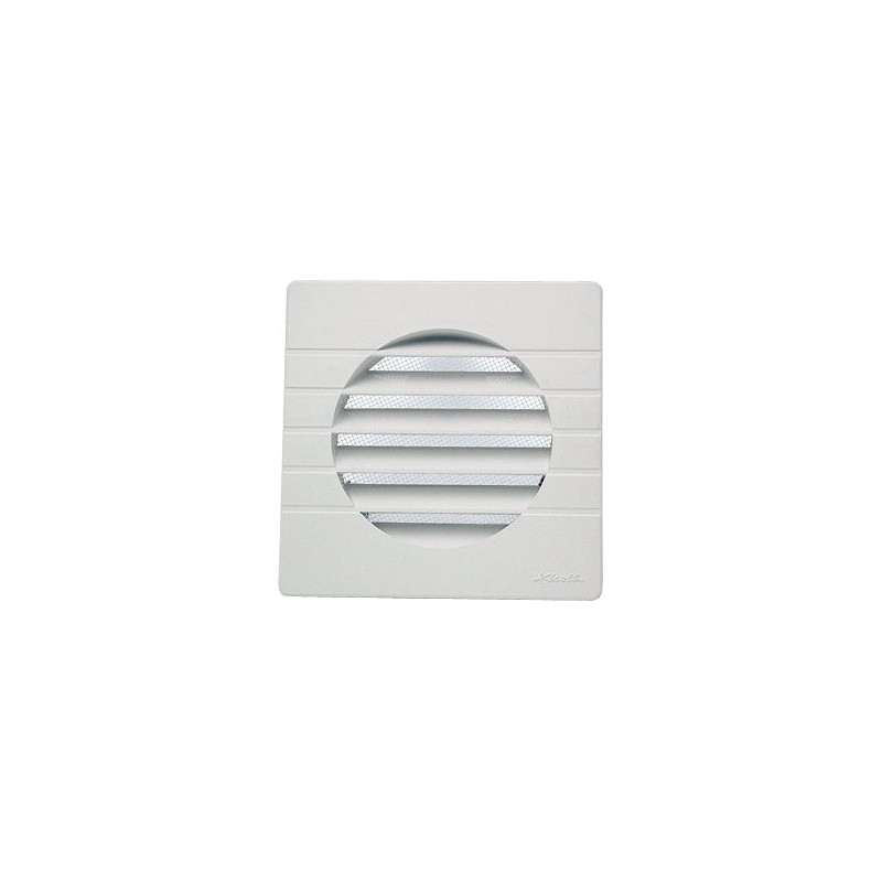 Nicoll grille carree couleur stable 110mm blanche +moustiquaire