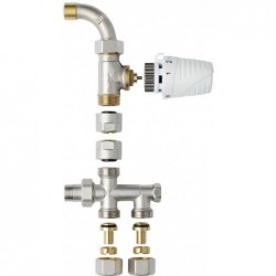 Honeywell combinaison de raccord bitube thermostatique...