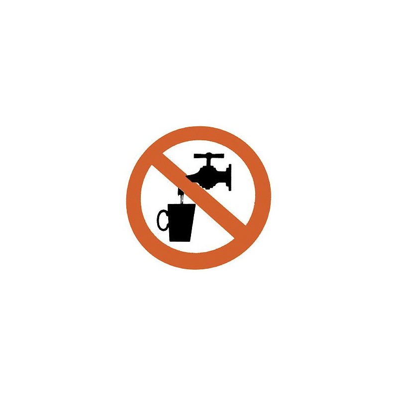SAVAL Pictogramme autocollant eau non potable 50mm
