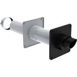 Daalderop Passage mural en aluminium 80/125 noir/blanc