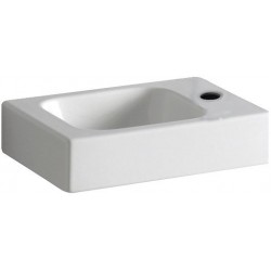 Geberit lave-mains icon 38x28 trou robinet droite sans trop-plein blanc