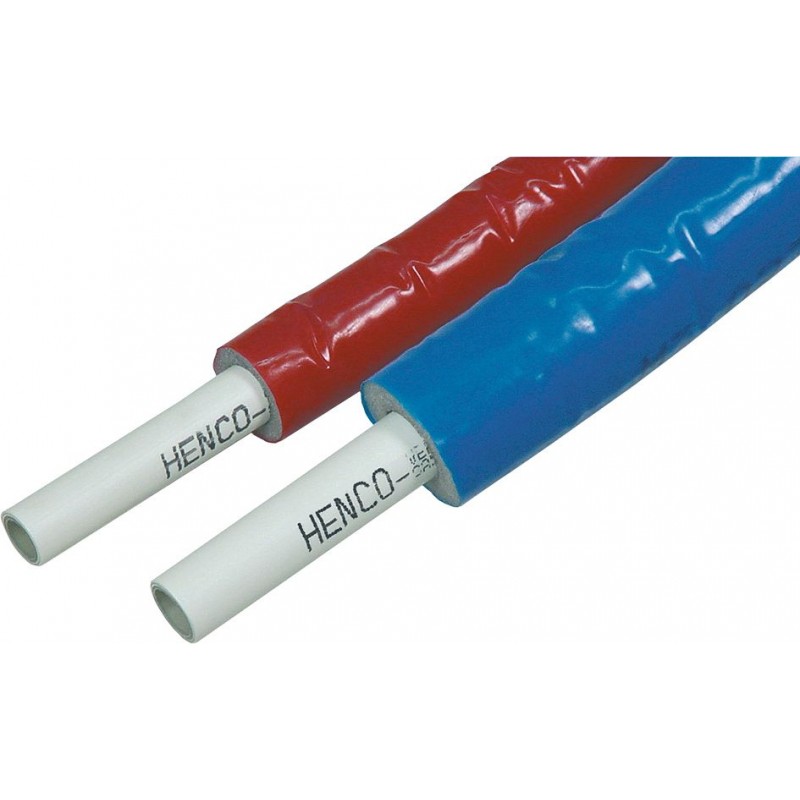 Henco Tube multicouche + isolation ISO4 6mm 20x2 rouge rouleau 50 m