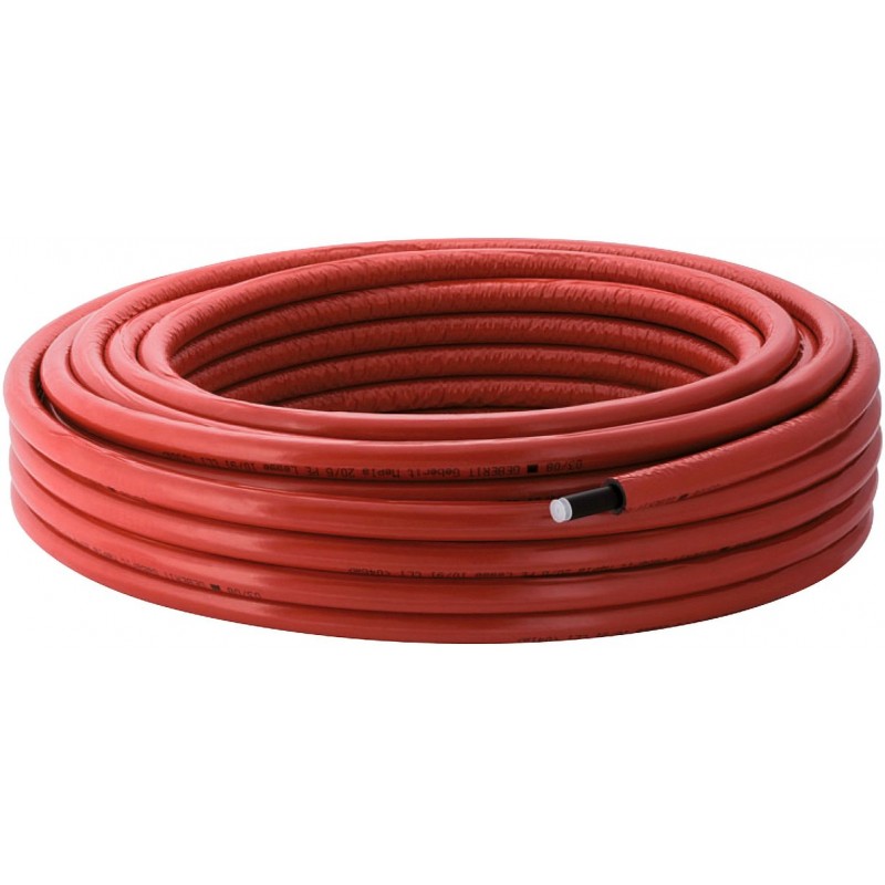 Geberit Tube Mepla isolé 6mm 20mm rouge rouleau 50 m