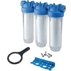 Durlem Triplex Pro filtre tamis + fin + carbone actif pour eau de pluie kit