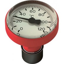 Giacomini Thermomètre pour vanne à sertir rouge