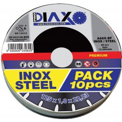 Diax disque abrasif inox ø 125 x 1.0mm par 10pcs