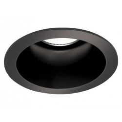 Tempolec armature ronde noire reflecteur argente