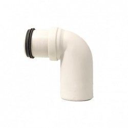 Pipelife coude 90° PP blanc Ø 40 MF