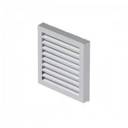 Zehnder Comfoedge grille murale inox ø160 280x280mm