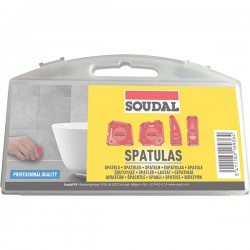 Soudal lot de 4 spatules