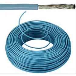 Câble souple 6 mm ² bleu par mètre