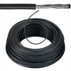 Câble souple 6 mm ² noir par mètre