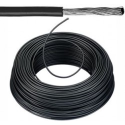 Câble souple 10 mm ² noir par mètre