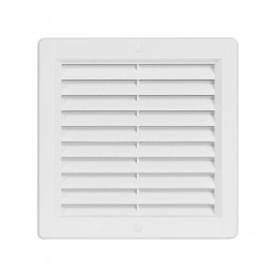 Grille fixe blanche en pvc ø 100 mm