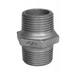 ZWART STALEN NIPPEL 4/4 MM