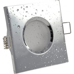 Spot IP65 carré L200 12V nickel - satin