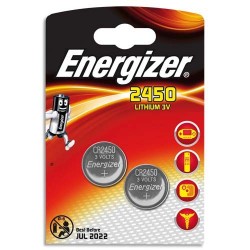 Energizer 2 x piles 3v lithium cr2450