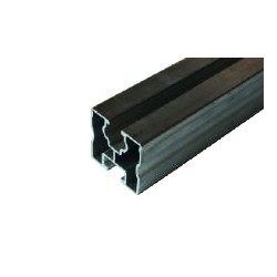 Solar Profilé aluminium anodisé noir 6200 x 40 x 40 mm