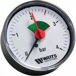 Watts manomètre zone verte Mhr 63/4 1 / 4" RADIAL