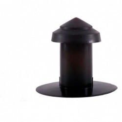 Ubbink cheminée d'aération PE noire 186 - 180 mm